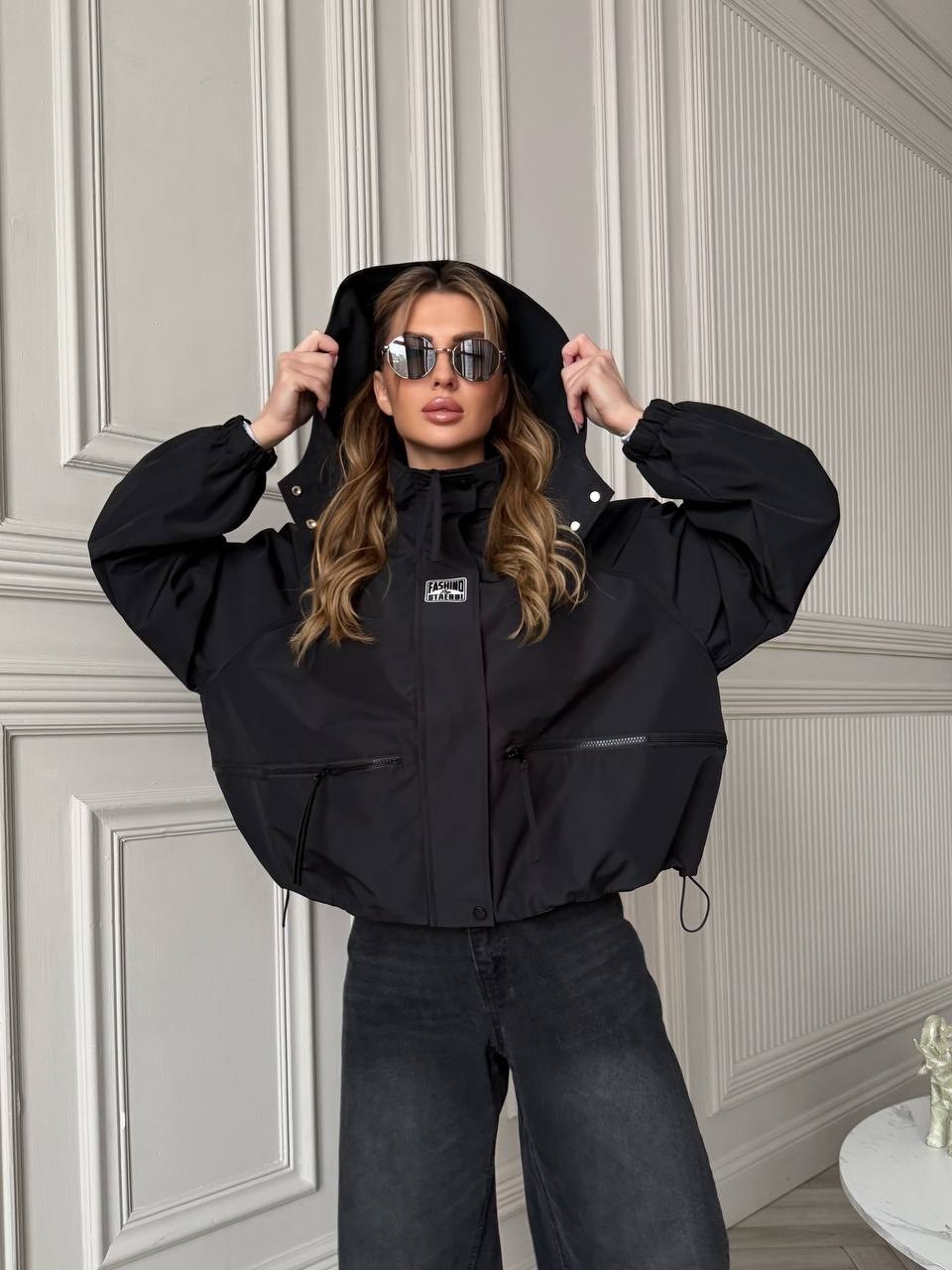 бомбер утепленный с капюшоном оверсайз sondi,куртка,женская куртка,ветровка оверсайз,ветровка с капюшоном оверсайз