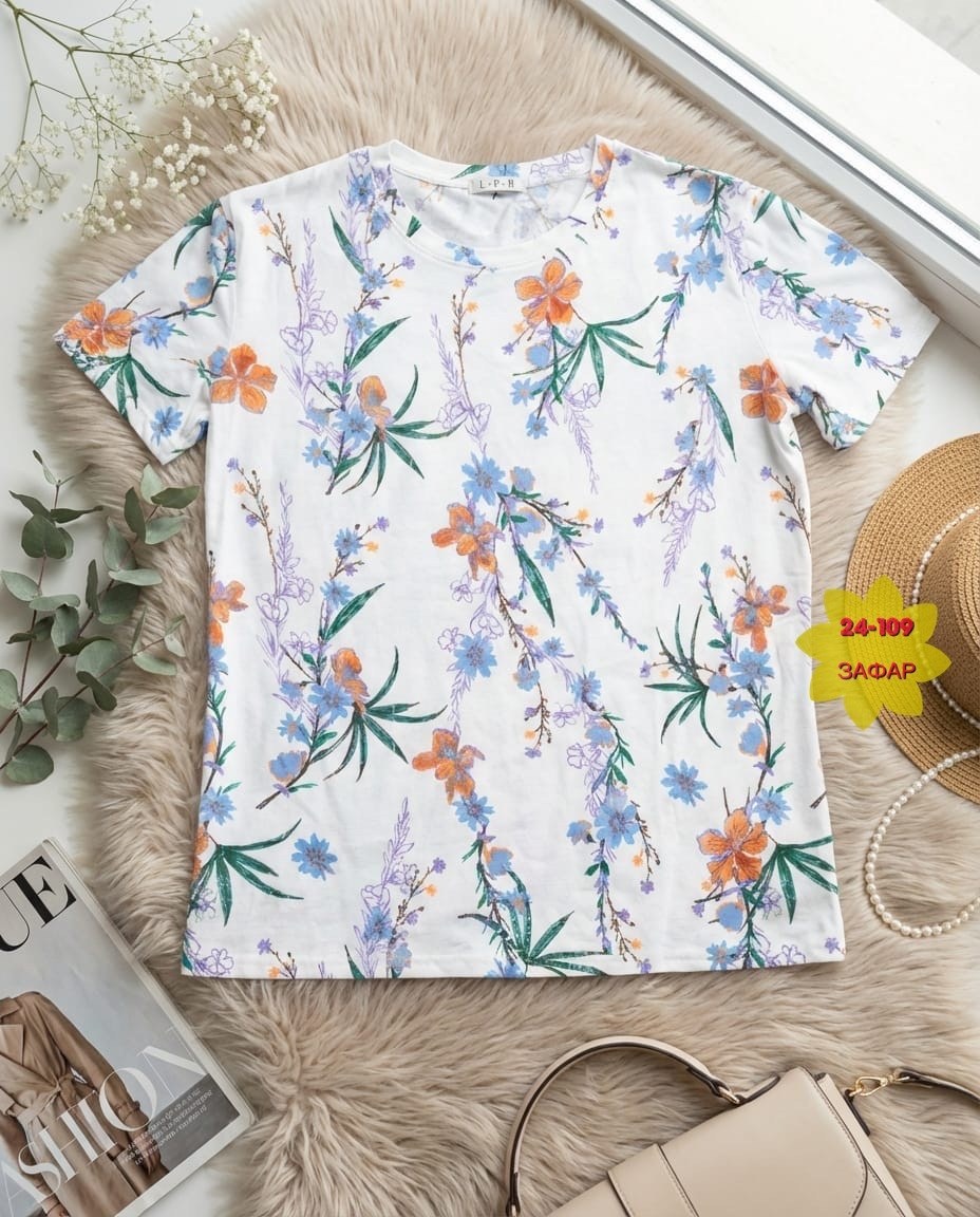 летние женские футболки,женская футболка,летние футболки,футболка с цветочным принтом,блузка женская