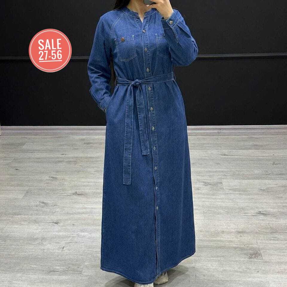 джинсовая платье,платье джинсовое длинное,длинное платье,платье