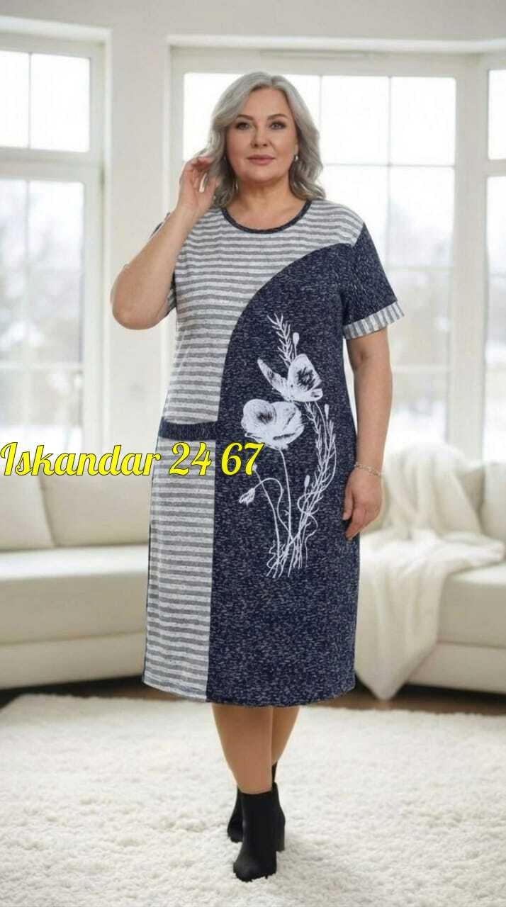 туника домашняя платье больших размеров thor 6868,туника домашняя,женская домашняя туника,туника большие размеров,туника женская