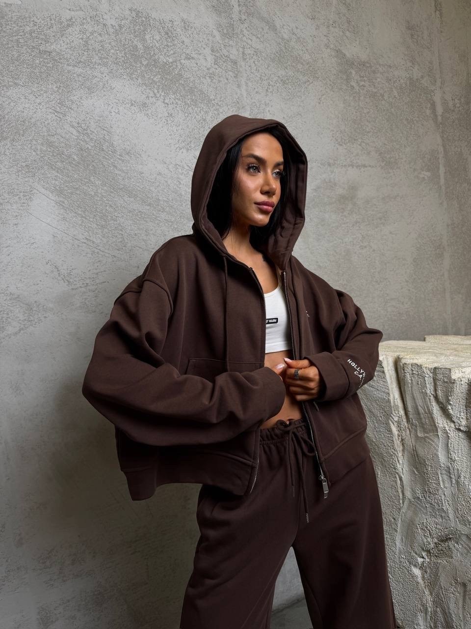 костюм флисовый теплый с капюшоном на молнии firasale розовый,костюм флисовый теплый с капюшоном на молнии firasale цвет розовый,костюм розовый,костюм флисовый теплый с капюшоном на молнии от бренда f