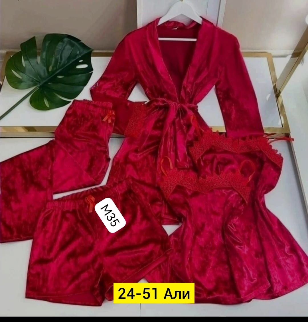 пижама женская бархатная комплект,комплект пижама,пижама женская 4ка велюр,женская пижама бархат 4 в 1,женская пижама комплект