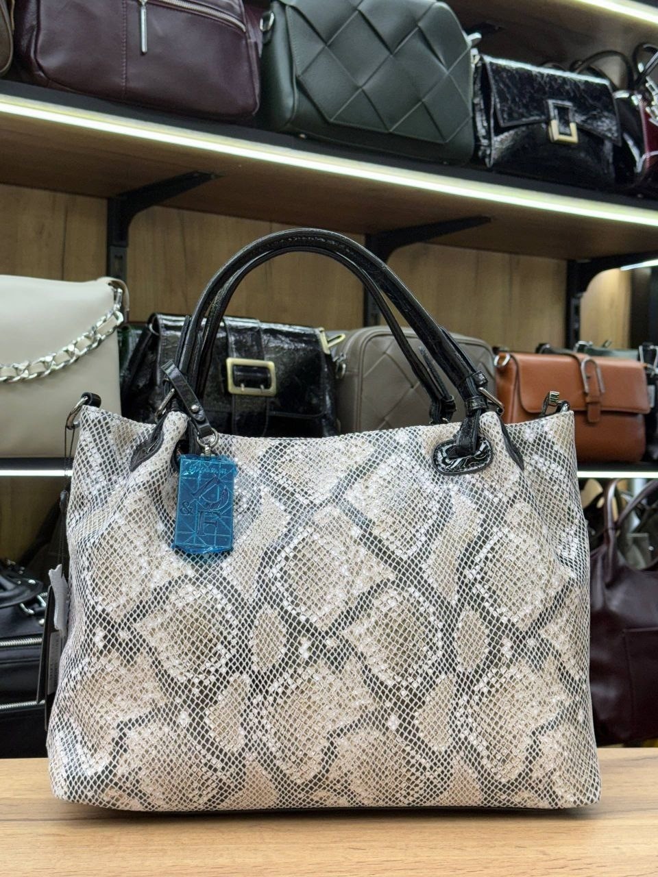 сумка женская натуральная кожа polina & eiterou питон,женская сумка,сумка,сумка женская кожаная,сумка кожаная