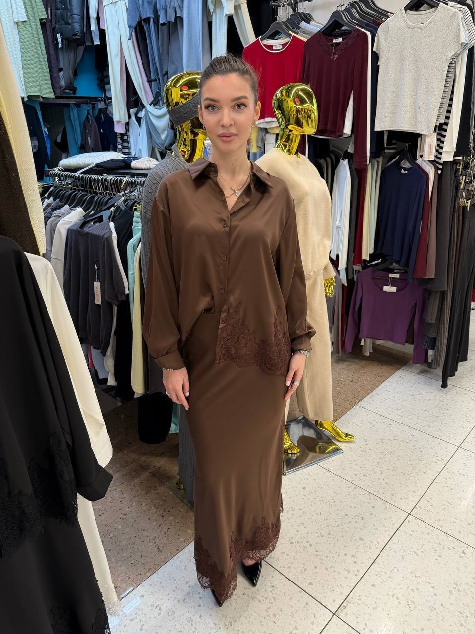 костюм с юбкой,шелковый костюм с юбкой,шелковый костюм,женский костюм,блузка и юбка