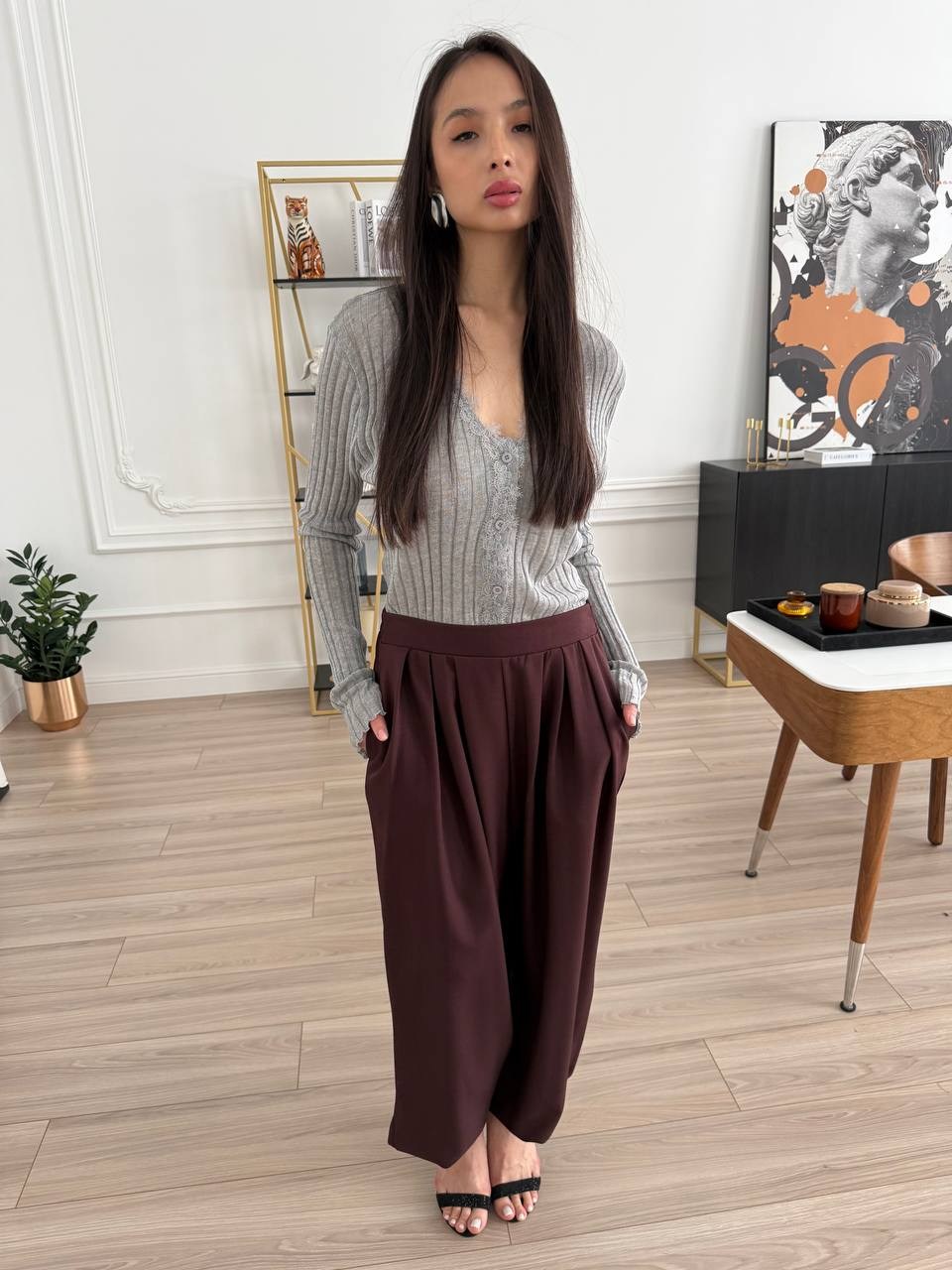 кофта женская,модные свитера,серый кардиган,свитера женские,серый практичный вязаный джемпер