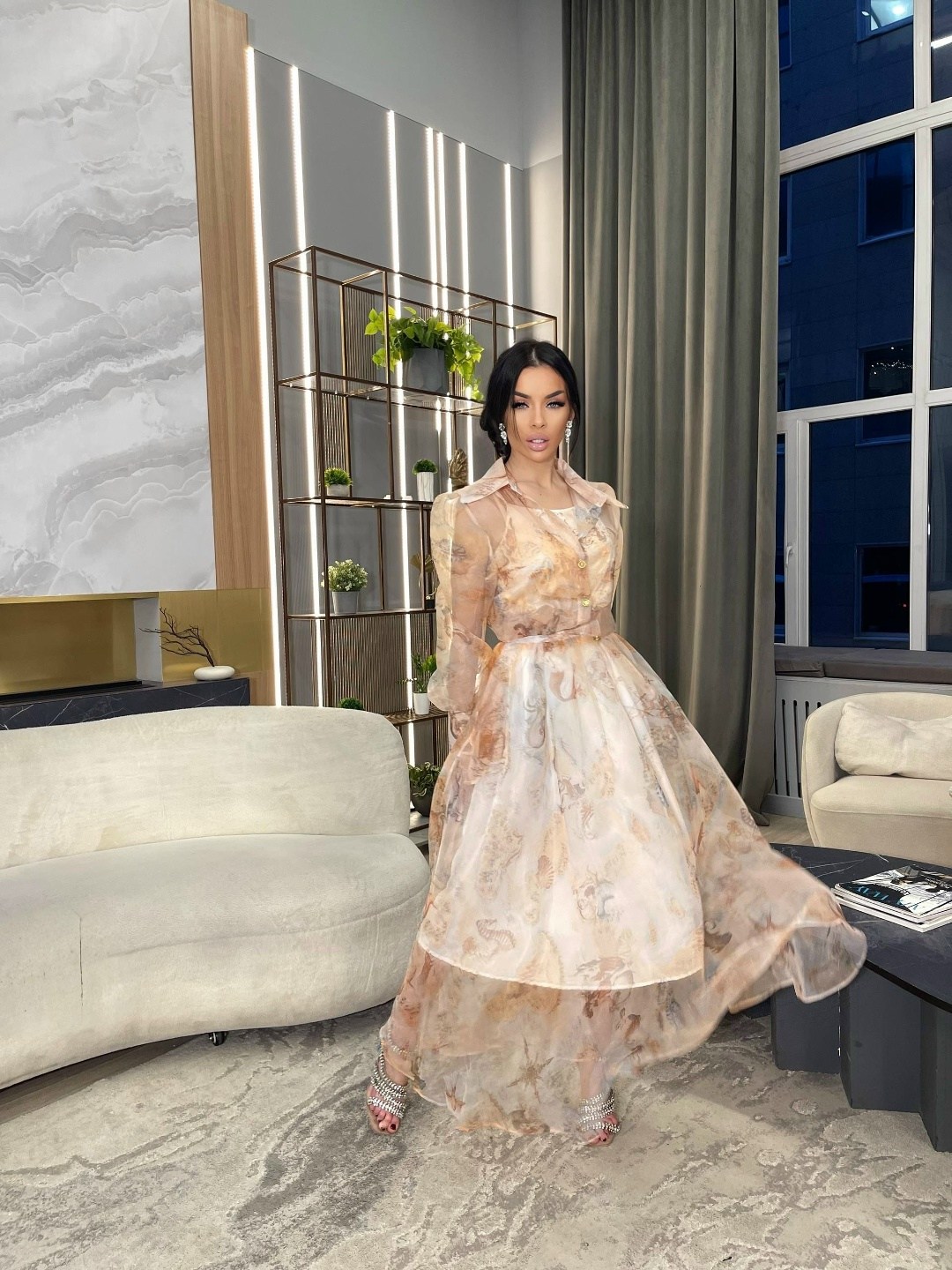 женское платье,платье,длинное платье,шифоновое платье,нежное платье