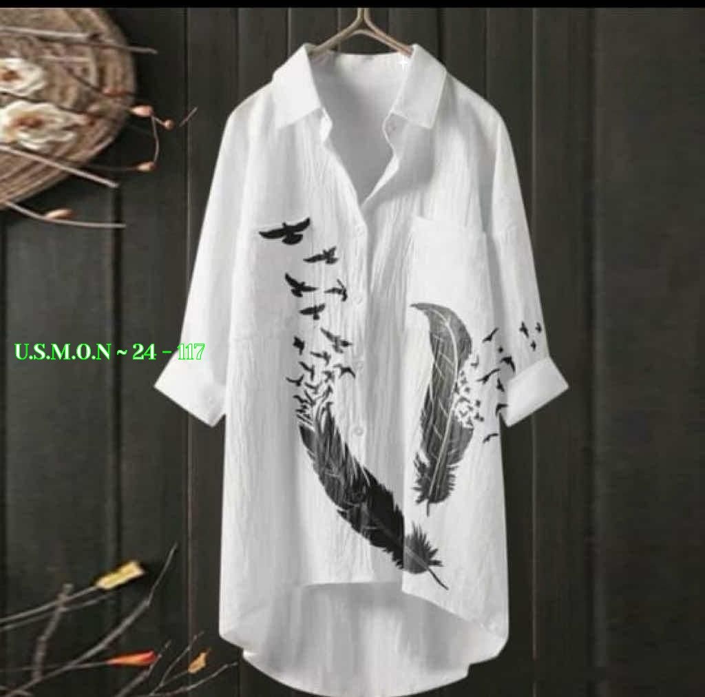 рубашка туника женская,женская рубашка,женская рубашка из хлопка и льна,рубашка туника,повседневная рубашка с принтом