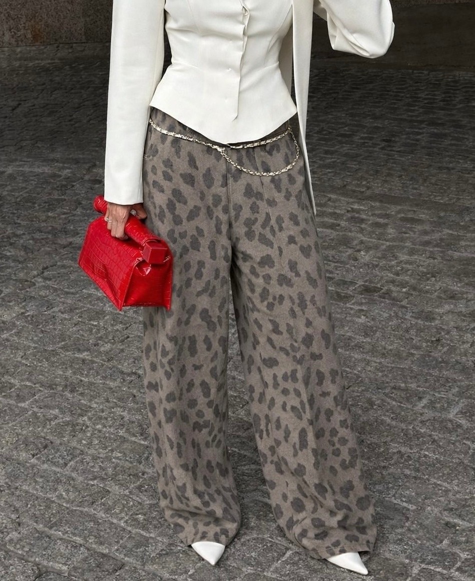 брюки с леопардовым принтом,леопардовые брюки,джинсы с леопардовым принтом,джинсы syiwidii женские с леопардовым принтом,брюки прямого покроя с леопардовым принтом