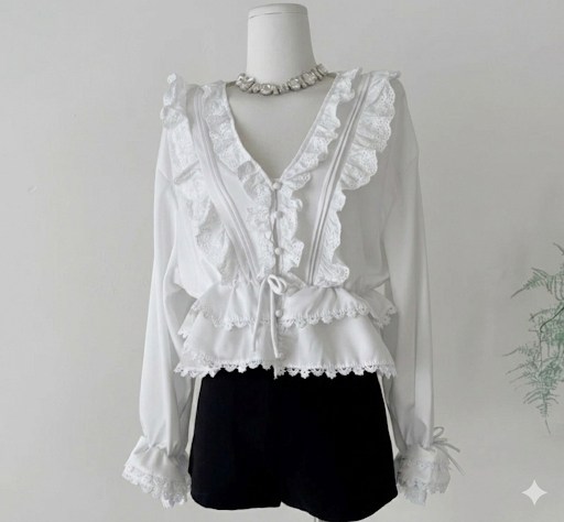 блузка с оборками,винтажная блузка,кружевная блузка,блузка женская,женская винтажная блузка