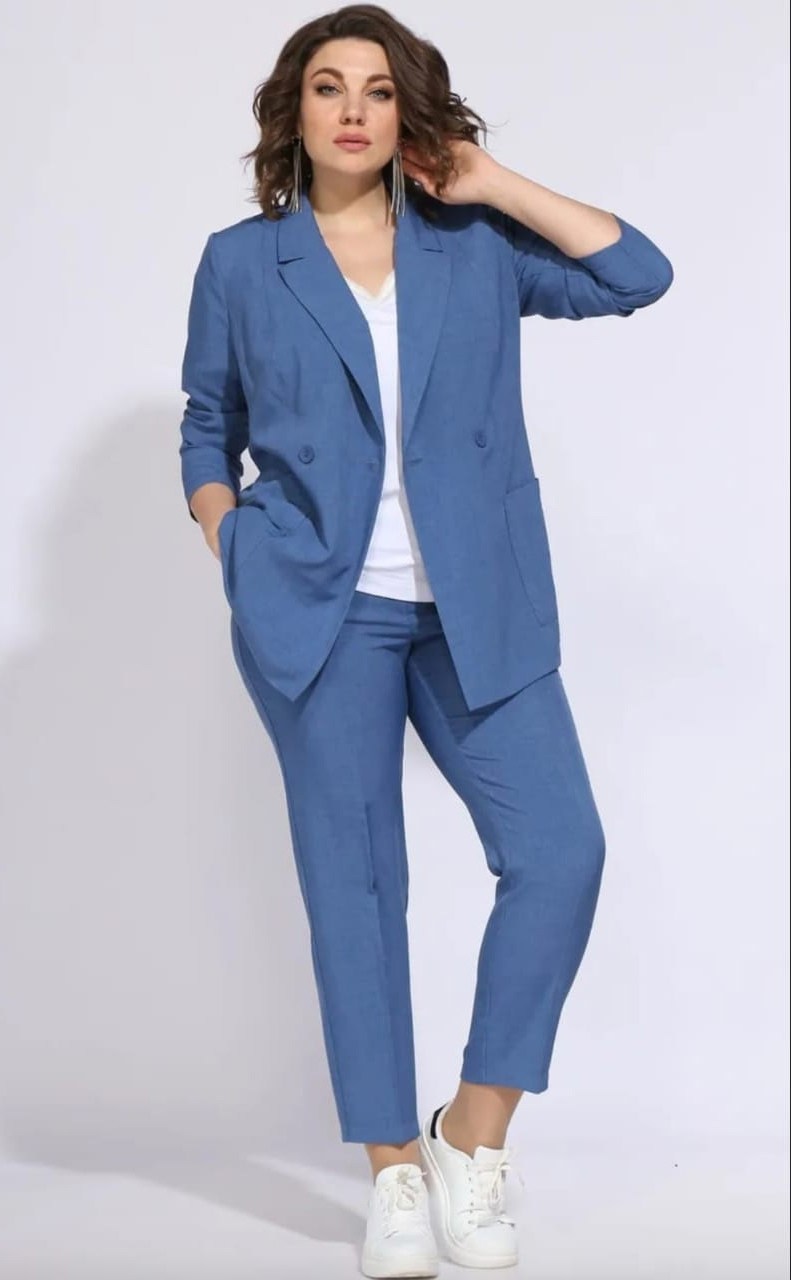 брючный костюм женский,костюм женский,костюм брючный 72533 мятный ayze,женский брючный костюм двойка,модные костюмы