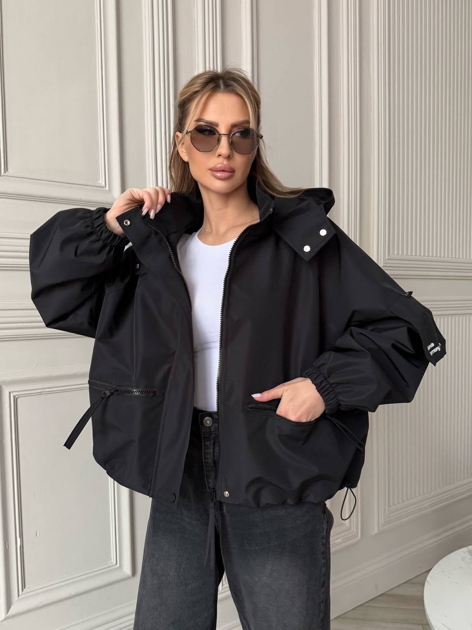 бомбер утепленный с капюшоном оверсайз sondi,куртка,женская куртка,ветровка оверсайз,ветровка с капюшоном оверсайз