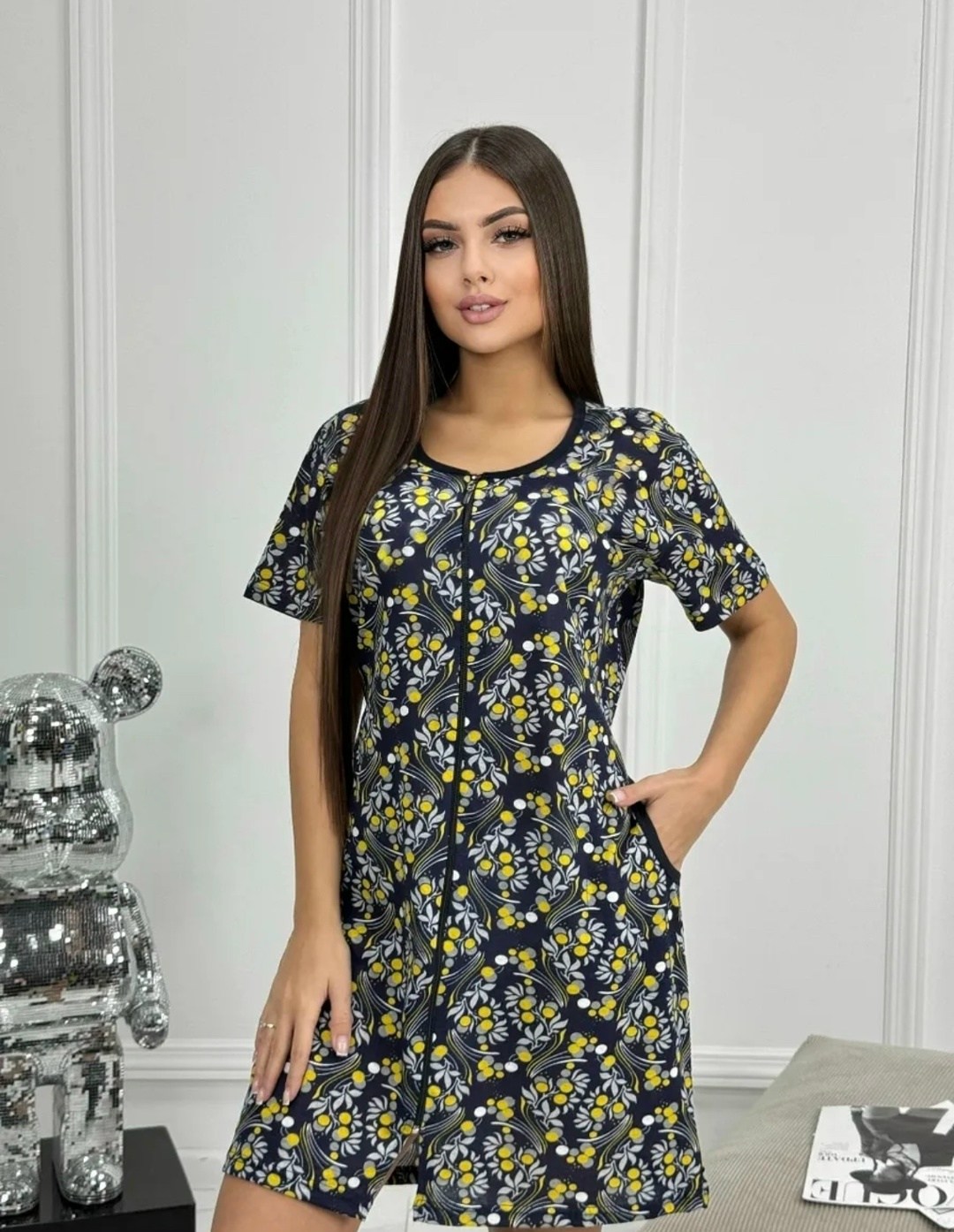 халат женский,домашняя туника,домашний халат большие размеры,женский домашний халат,халат женский домашний на молнии