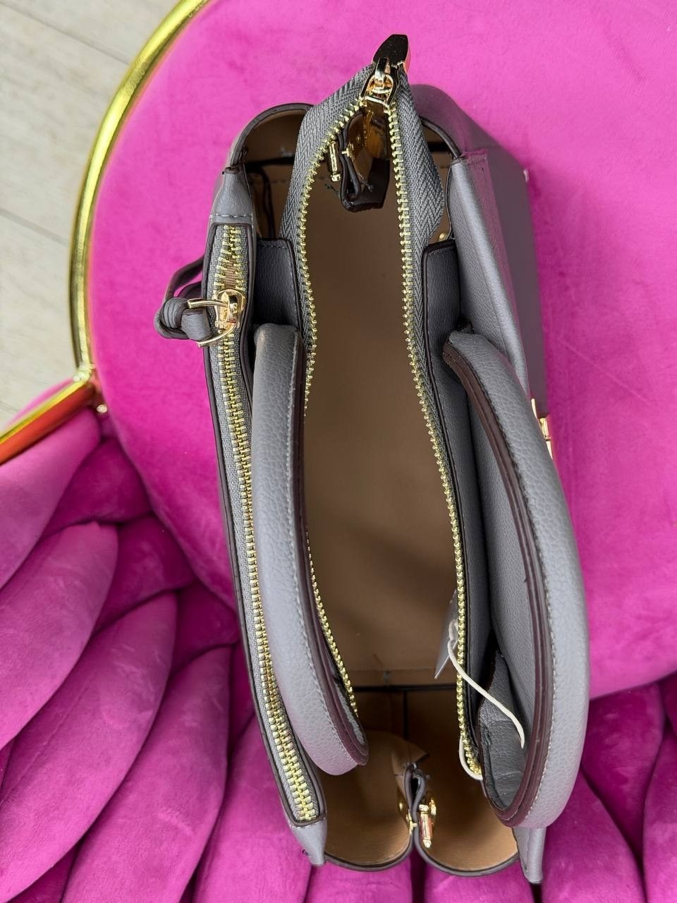 серая сумка,сумка,брендовые сумки,женская сумка,сумка michael kors