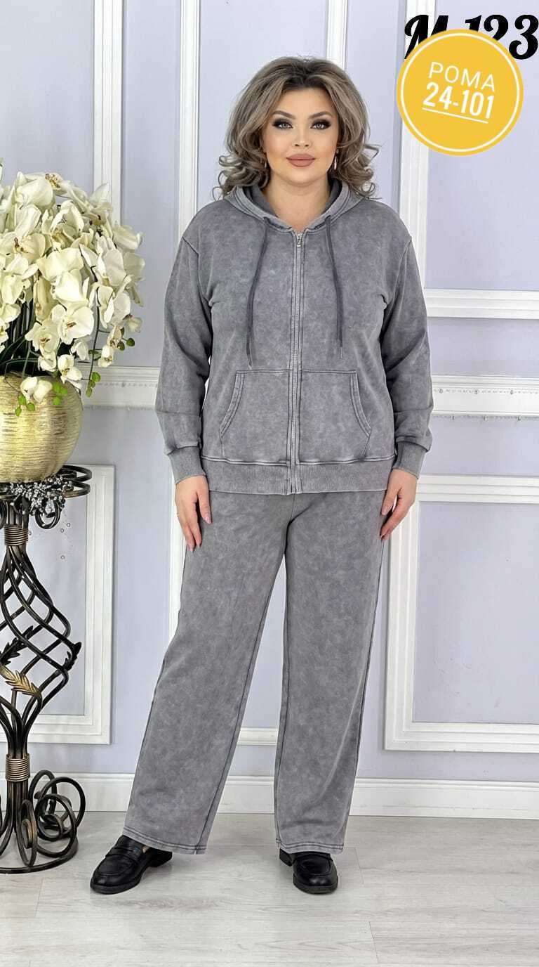 велюровый костюм больших размеров ltmoda,женские костюмы больших размеров,велюровый костюм больших размеров ltmoda цвет графит темно-серый,костюм велюровый больших размеров granat fashion,велюровый сп