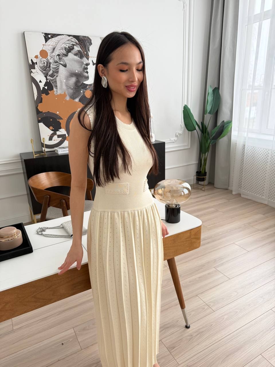 платье,трикотажное платье,плиссированная юбка,платье женское лапша длинное,вязаное платье