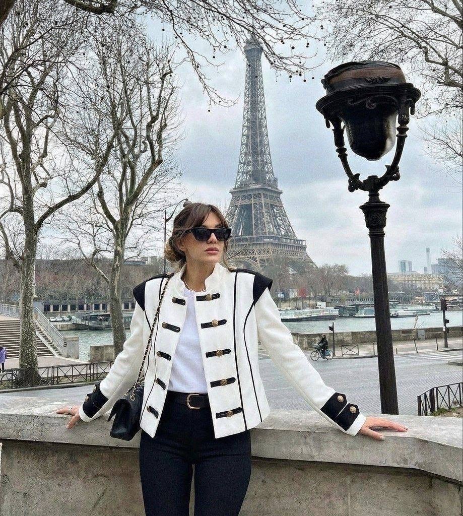 модные образы,жакет,мода стиль,пиджак шанель красный