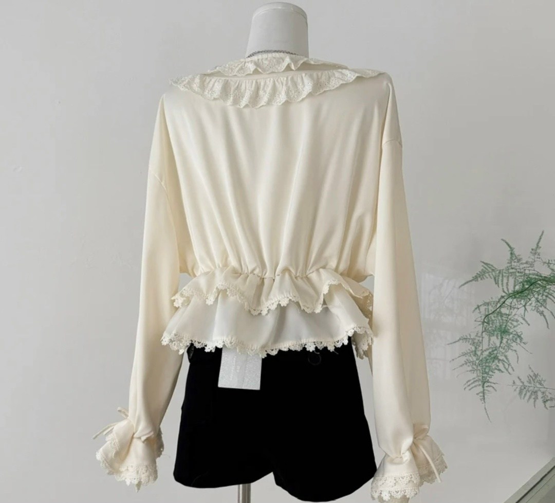 блузка с оборками,винтажная блузка,кружевная блузка,блузка женская,женская винтажная блузка