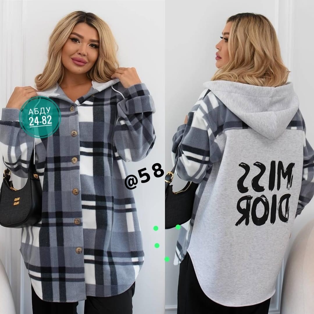 рубашка оверсайз теплая в клетку удлиненная amy store,кардиган в клетку,женская кофта больших размеров,пальто в клетку для полных женщин,кофта женская