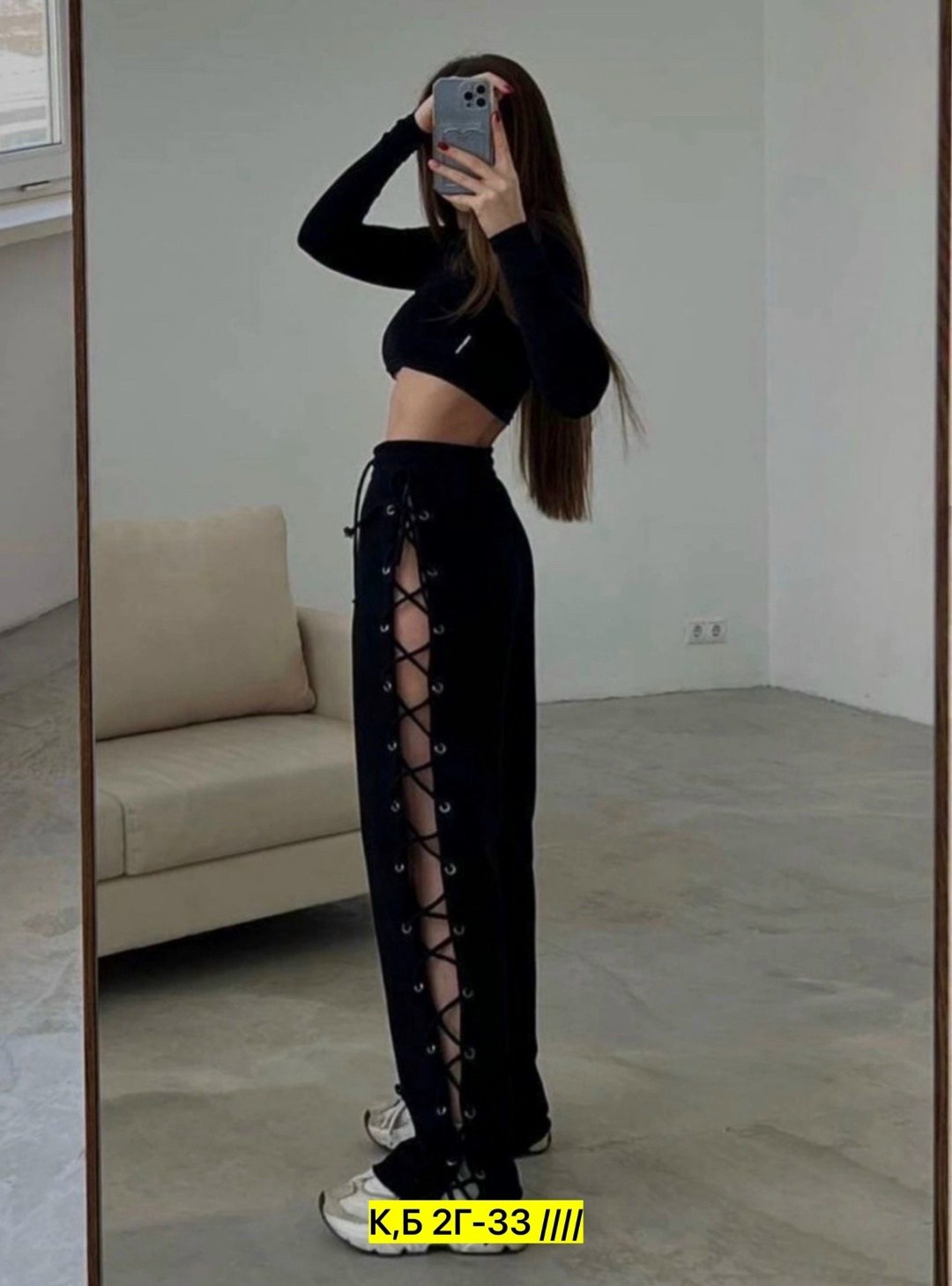 спортивные штаны с вырезом,трендовые штаны со шнуровкой по бокам,женские брюки на лето с разрезом,брюки на шнуровке,широкие штаны y2k со шнуровкой по бокам d.fortune
