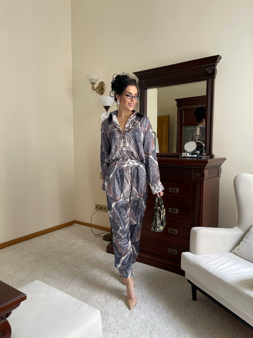 костюм с брюками,костюм женский,костюм женский брючный,костюм с принтом,женский костюм с брюками палаццо