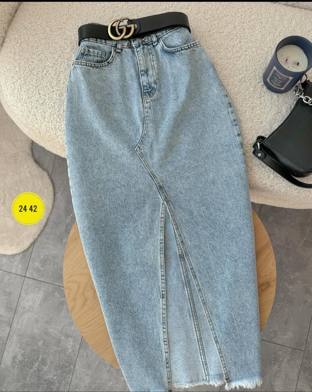 джинсовая юбка,юбка джинсовая с разрезом,джинсовая юбка миди,женская джинсовая юбка,джинсовая юбка миди с разрезом