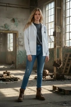 женская толстовка из футера с начесом happyfox,серая кофта на молнии женская оверсайз,толстовкa на молнии с капюшоном,серая толстовка,толстовка женская