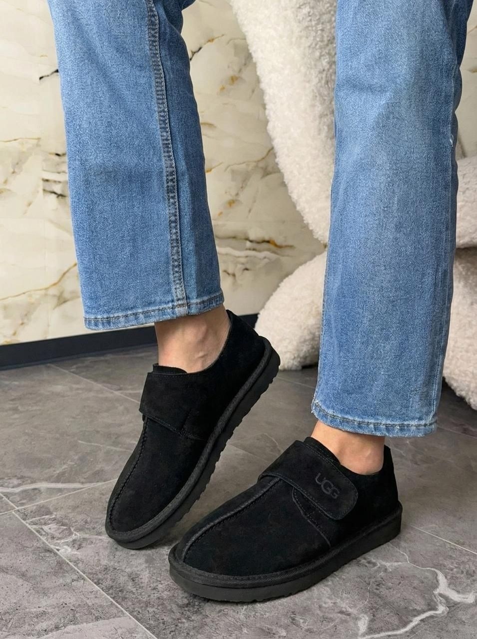 ,мужские угги,ugg mens slippers flex black,слипоны мужские,женские угги