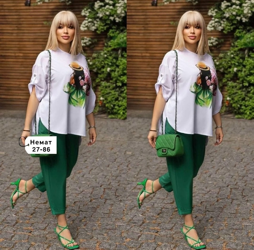 женский костюм свободного кроя,костюм свободного кроя,,летний костюм больших размеров,брючный летний костюм больших размеров