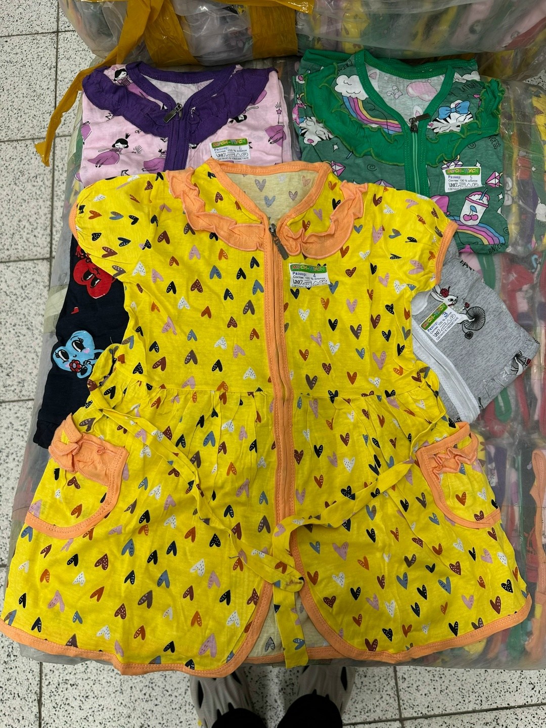 детский халат для девочек,халат для девочек,детский халат,детский халатик на молнии,