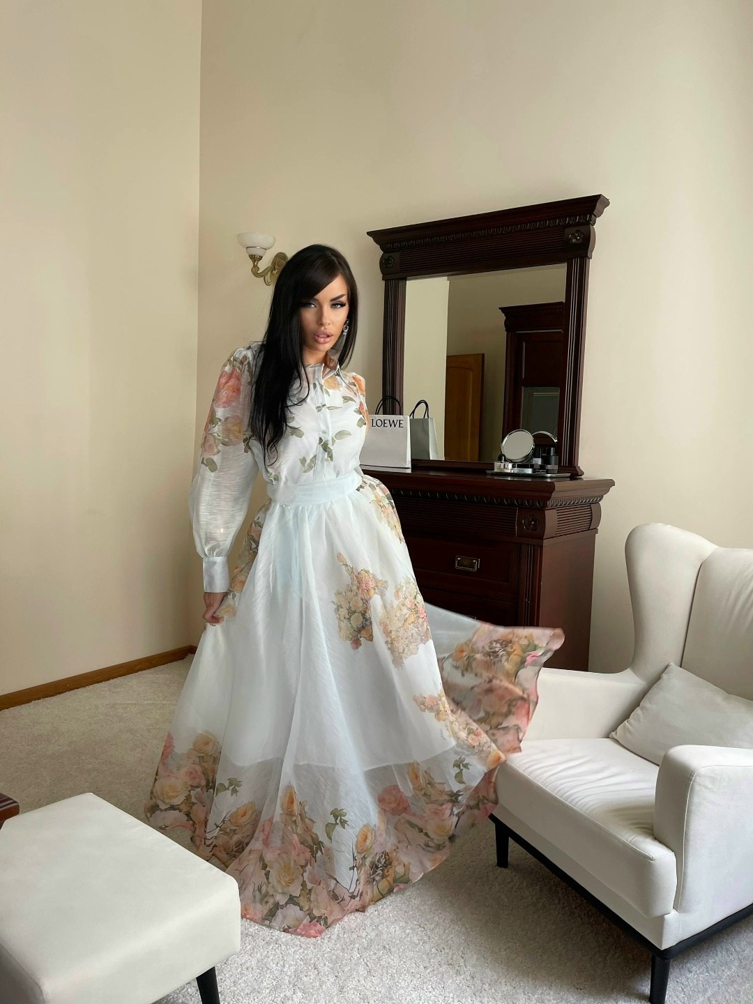 женское платье,платье,длинное платье,шифоновое платье,нежное платье