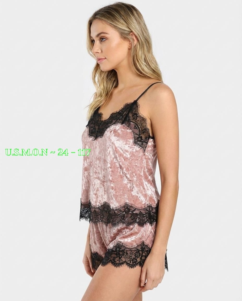 пижама женская кружевная,пижама велюровая женская,одежда для сна женская,пижама женская велюровая с шортами,комплект женской пижамы