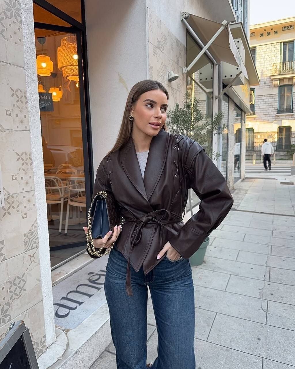 модная женская куртка из искусственной кожи,женская куртка из искусственной кожи,куртка кожаная женская,кожаная куртка,куртка под пояс