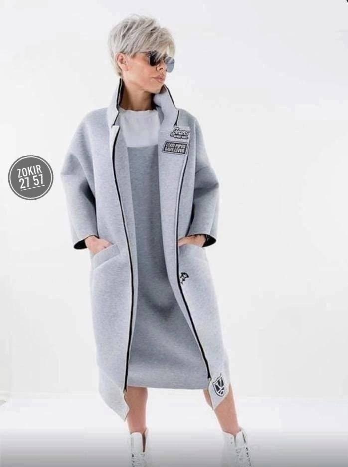 спортивное пальто,пальто из неопрена,пальто модное,спортивное пальто женское,пальто трикотаж