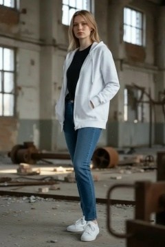 женская толстовка из футера с начесом happyfox,серая кофта на молнии женская оверсайз,толстовкa на молнии с капюшоном,серая толстовка,толстовка женская