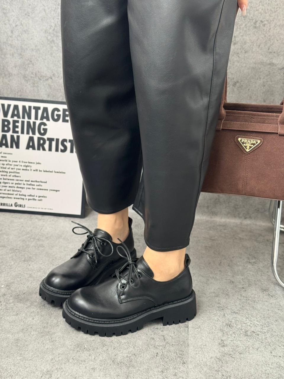 полуботинки женские,,женские лоферы на шнурках,полуботинки на платформе,полуботинки черные женские