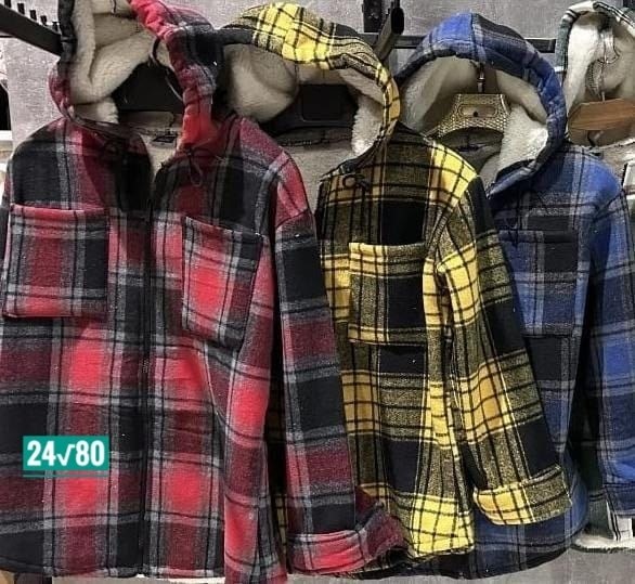 теплая рубашка,рубашка с капюшоном,рубашка на меху,рубашка теплая на меху,рубашка в клетку теплая