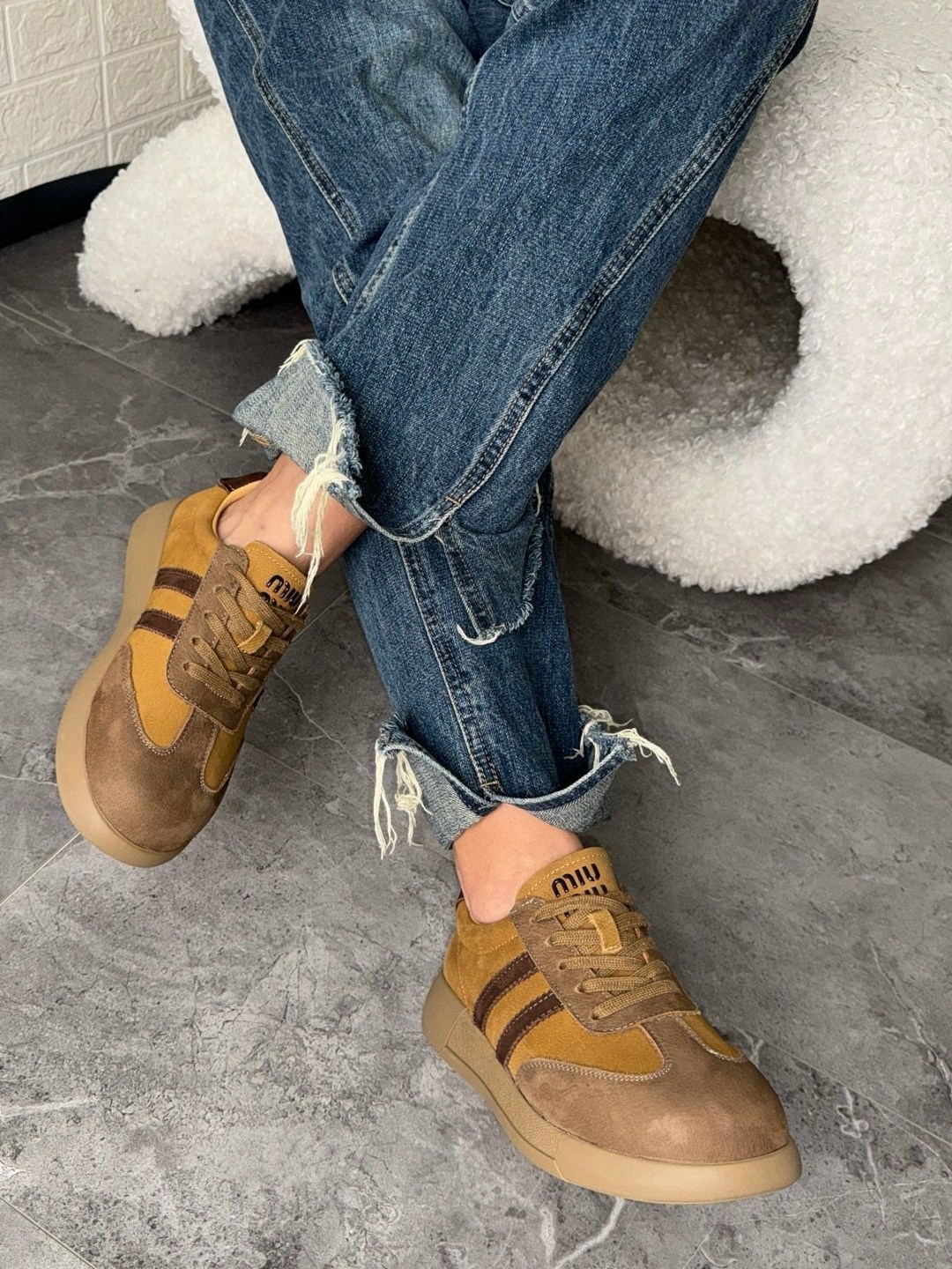 ,кеды miu miu на платформе арт арт. лх1667, женская,кроссовки miu miu,женские кроссовки