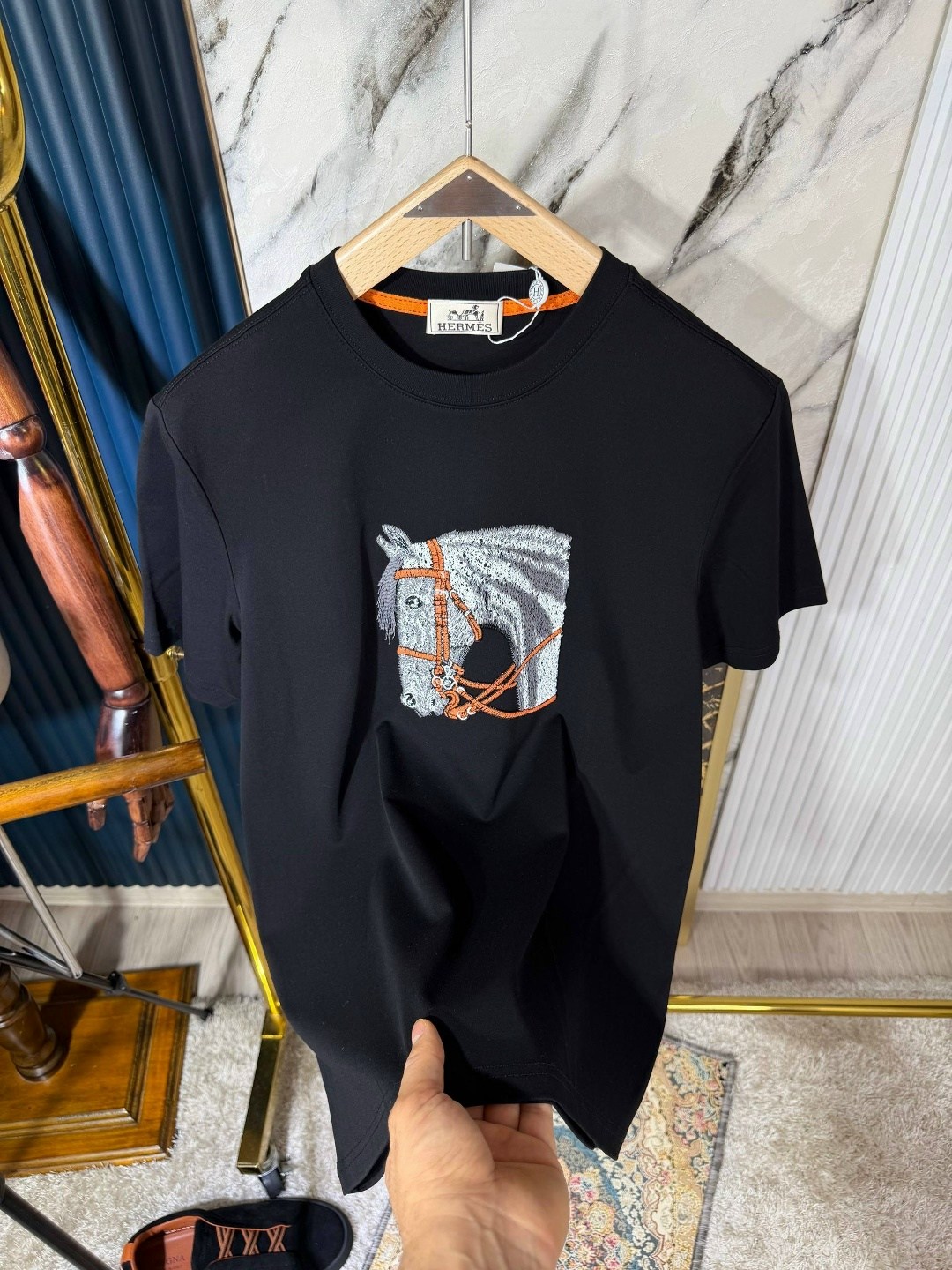 футболка hermes,футболки брендовые,футболка,футболки с вышивкой,футболки женская