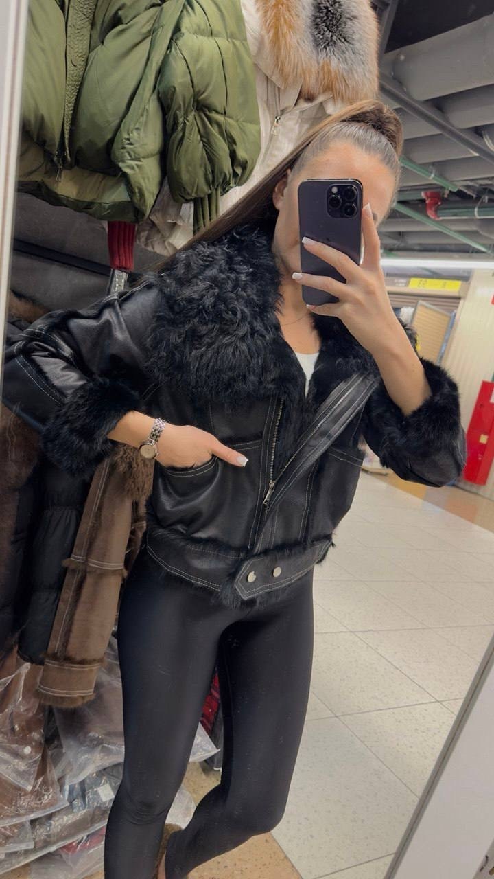 кожаная куртка на меху,vera pelle кожаная куртка,женская кожаная куртка,куртка кожаная с мехом patrizia pepe,меховая куртка