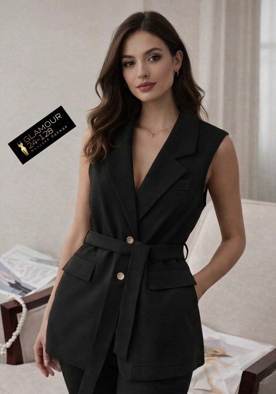 жилет с поясом,жилет женский,жилетка женская,удлиненный жилет,жилет