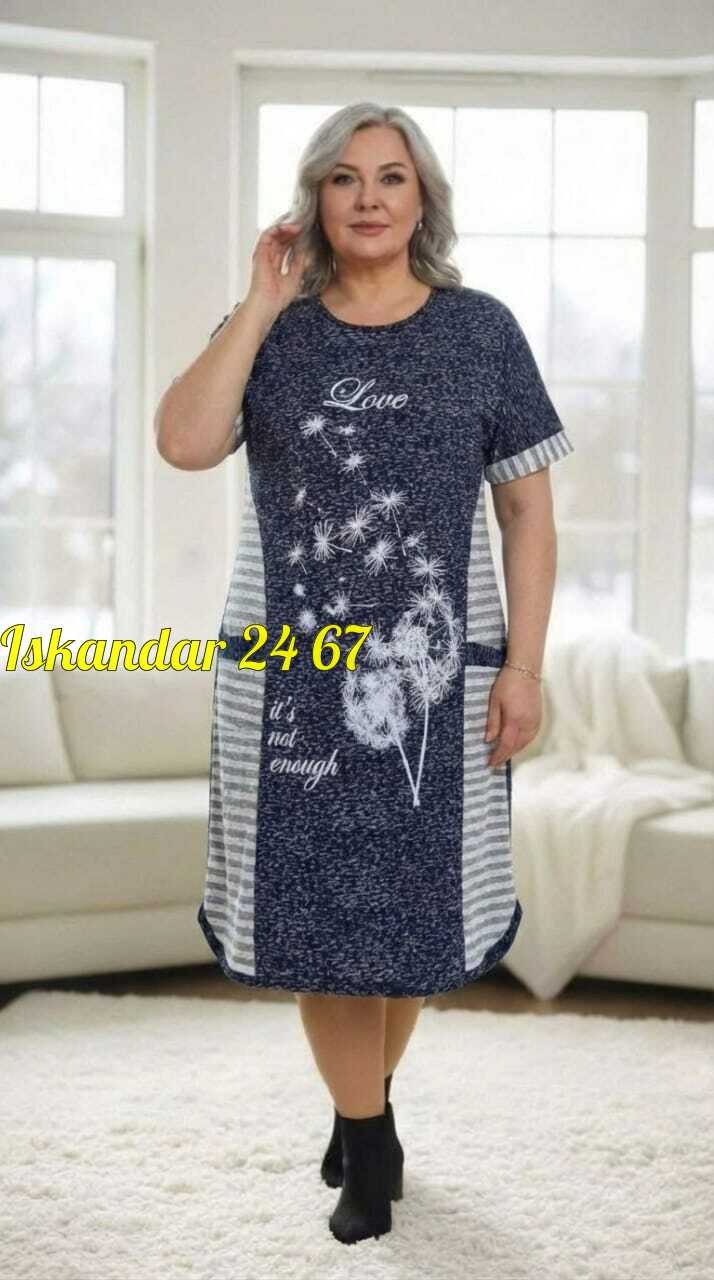 туника домашняя платье больших размеров thor 6868,туника домашняя,женская домашняя туника,туника большие размеров,туника женская