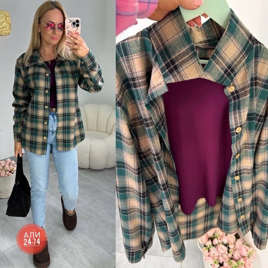 женская рубашка в клетку,рубашка в клетку,женская рубашка,повседневная рубашка,теплая рубашка в клетку женская