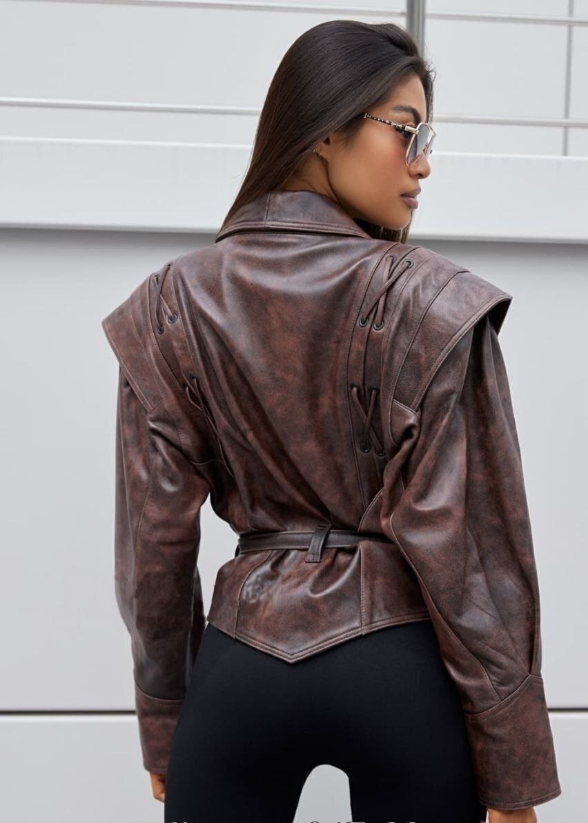 модная женская куртка из искусственной кожи,женская куртка из искусственной кожи,куртка кожаная женская,кожаная куртка,куртка под пояс