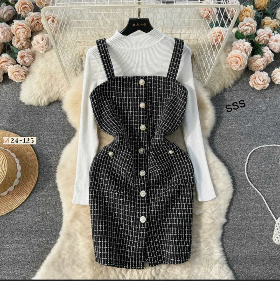 твидовый сарафан,твидовый сарафан женский,сарафан в клетку,шерстяное платье,cарафан из твида