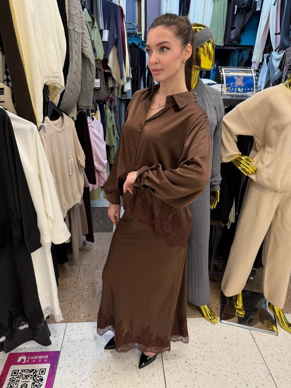 костюм с юбкой,шелковый костюм с юбкой,шелковый костюм,женский костюм,блузка и юбка