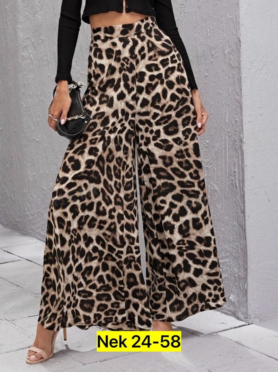 леопардовые брюки палаццо,элегантные брюки,широкие брюки с леопардовым принтом,брюки chicever женские с леопардовым принтом,леопардовые брюки