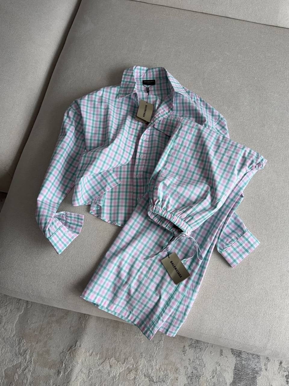 костюм с рубашкой,костюм шорты и рубашка,рубашка женская,женский костюм,женский клетчатый комплект из 2 предметов с шортами