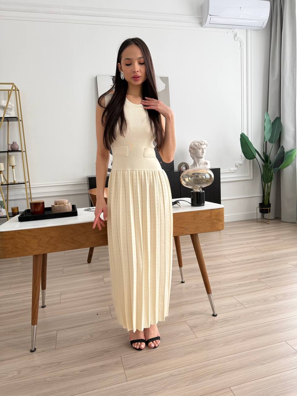 платье,трикотажное платье,плиссированная юбка,платье женское лапша длинное,вязаное платье