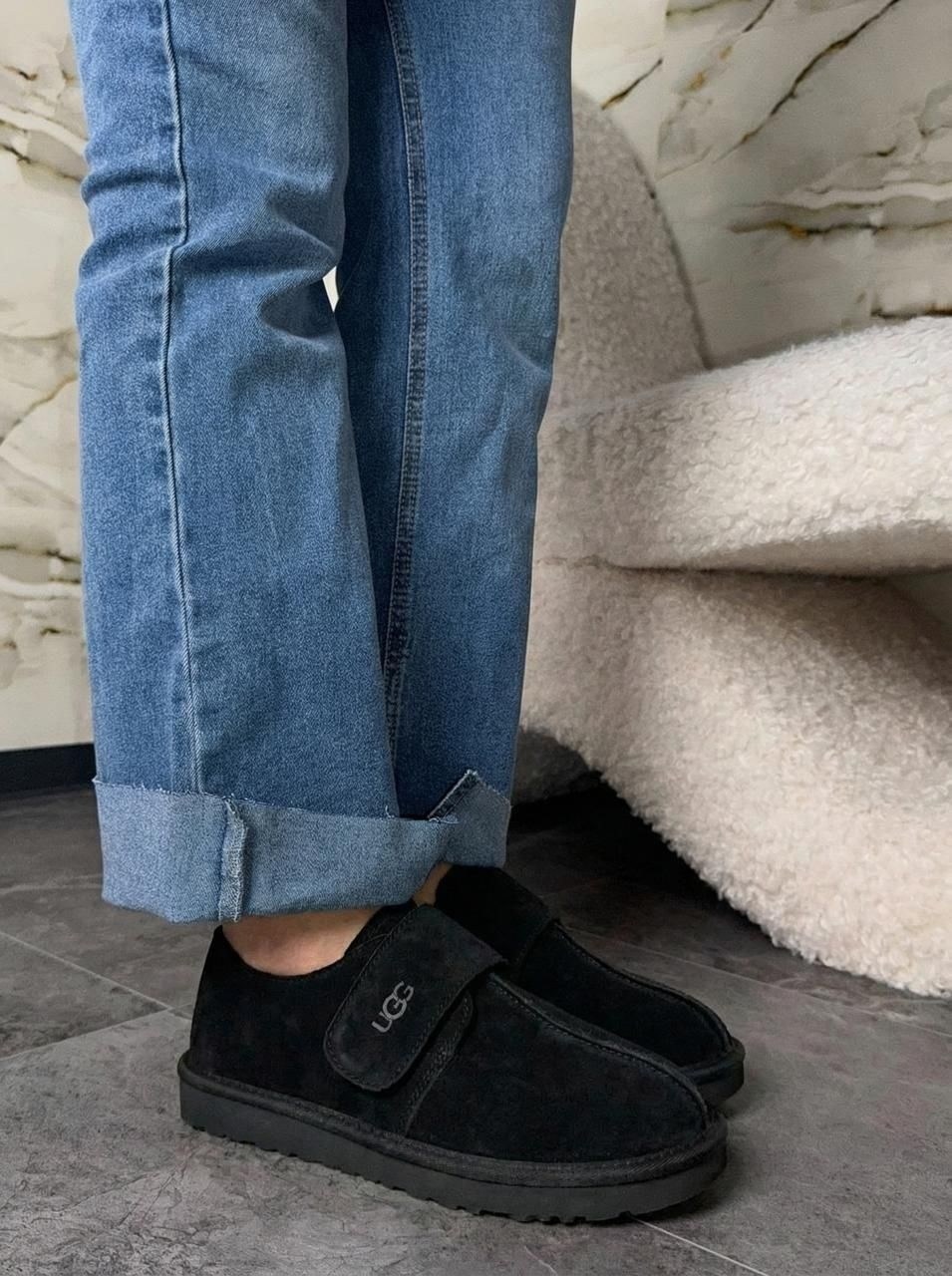 ,мужские угги,ugg mens slippers flex black,слипоны мужские,женские угги