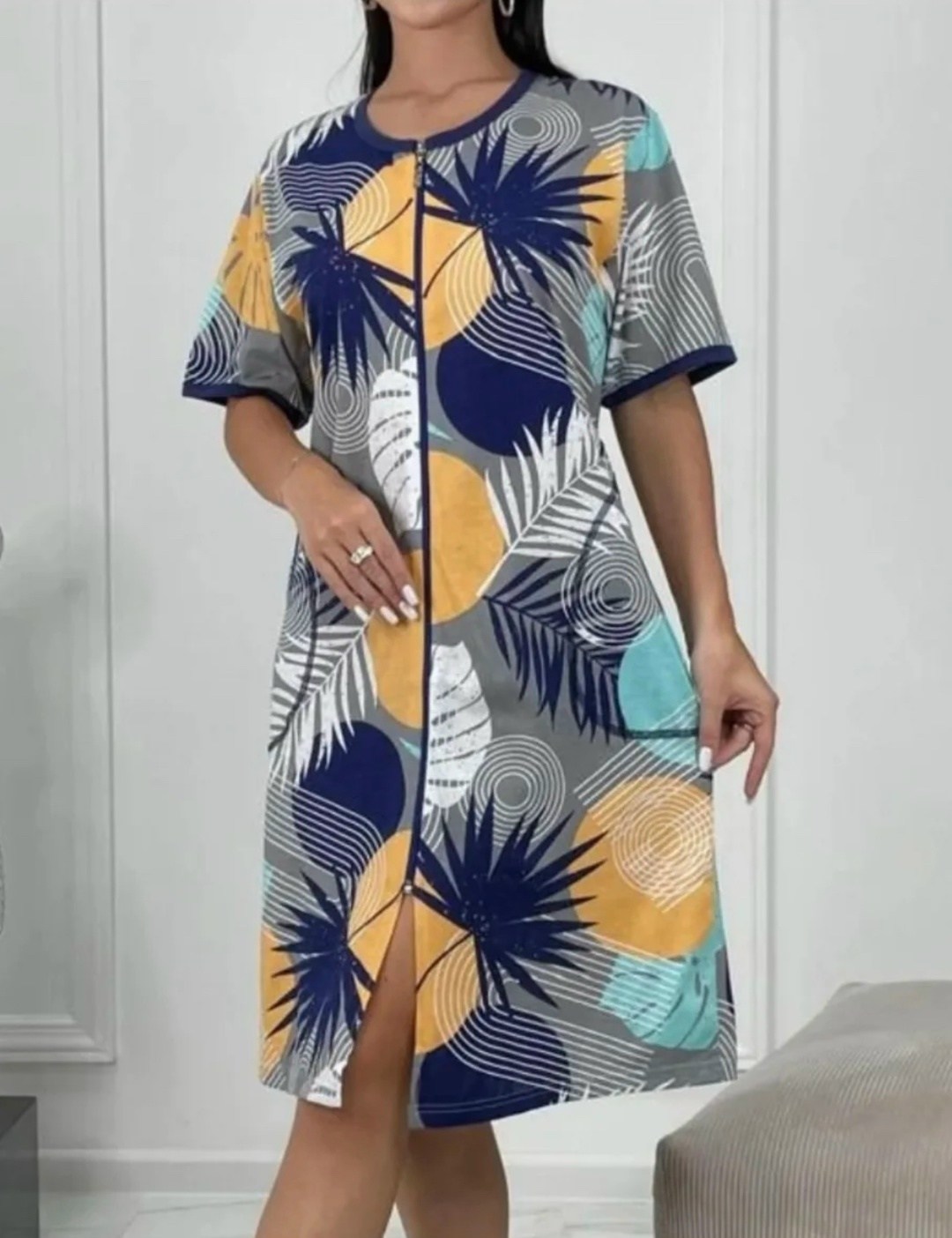 халат женский,домашняя туника,домашний халат большие размеры,женский домашний халат,халат женский домашний на молнии